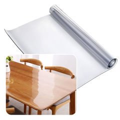 ZeminYap PVC Şeffaf Kaymaz Masa Örtüsü Kalınlık 1,7mm
